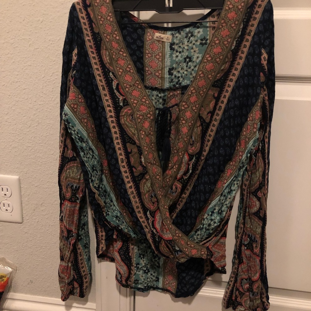 Hollister Boho tie top
